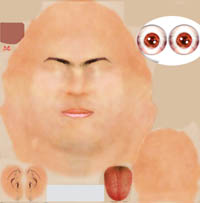 A sample of a Poser 4 texture